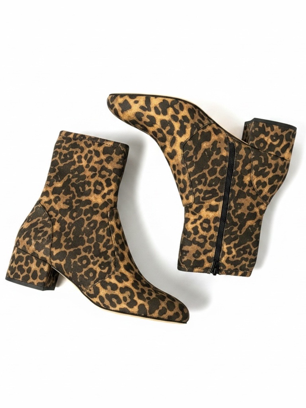 NIB Silent D Cheetah Print Ankle Boots Women’s EU 39 US 8 Block Heel